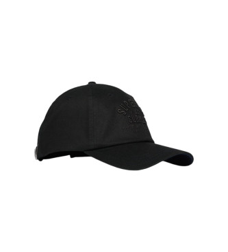 Superdry Gorra de bisbol con grfico negro