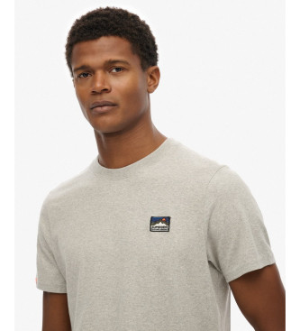 Superdry Koszulka Great Outdoors Emb Relaxed w kolorze szarym