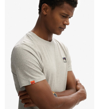 Superdry Koszulka Great Outdoors Emb Relaxed w kolorze szarym