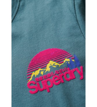 Superdry Tolles Outdoor-T-Shirt blau