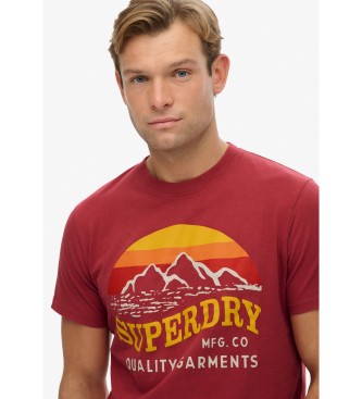 Superdry T-shirt descontrada Great Outdoors vermelha