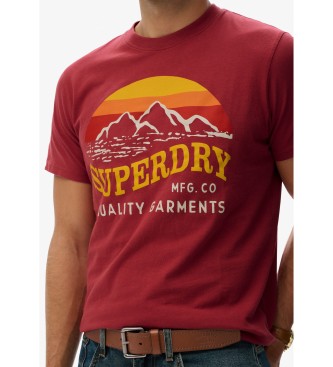 Superdry T-shirt descontrada Great Outdoors vermelha