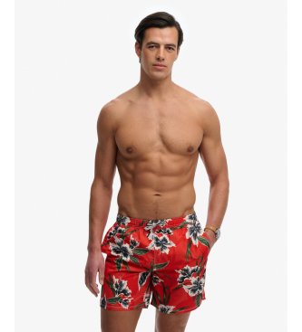 Superdry Hawaii-print 16 rød badedragt