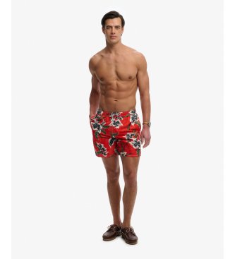 Superdry Hawaii-print 16 rød badedragt