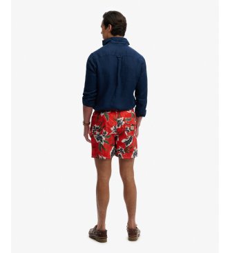 Superdry Hawaii-print 16 rød badedragt