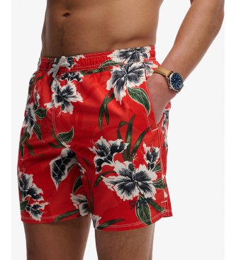 Superdry Hawaii-print 16 rød badedragt