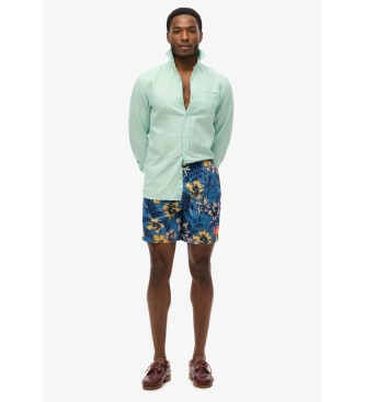 Superdry Niebieski kostium kąpielowy Hawaii