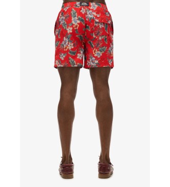 Superdry Kostium kąpielowy Hawaii czerwony