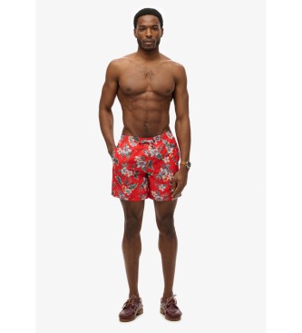 Superdry Kostium kąpielowy Hawaii czerwony