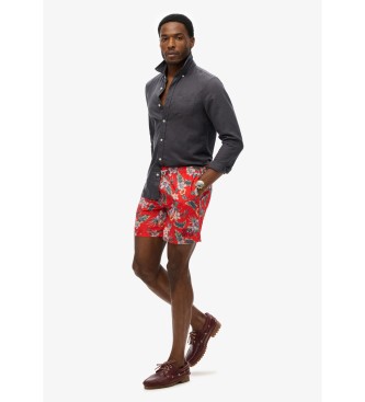 Superdry Kostium kąpielowy Hawaii czerwony