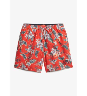Superdry Kostium kąpielowy Hawaii czerwony