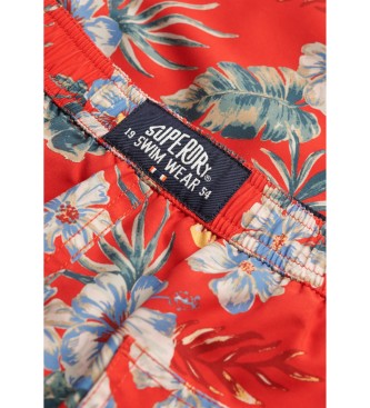 Superdry Kostium kąpielowy Hawaii czerwony