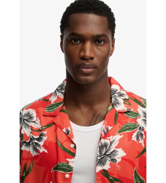 Superdry R�d hawaiiskjorte