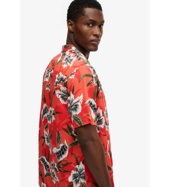 Superdry R�d hawaiiskjorte