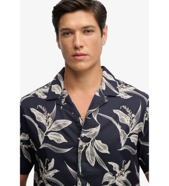 Superdry Hawaiian Shirt navy