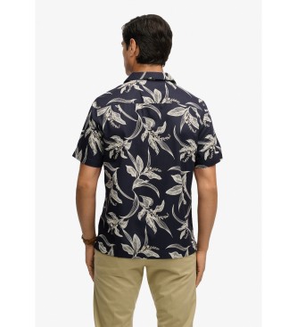 Superdry Hawaiian Shirt navy