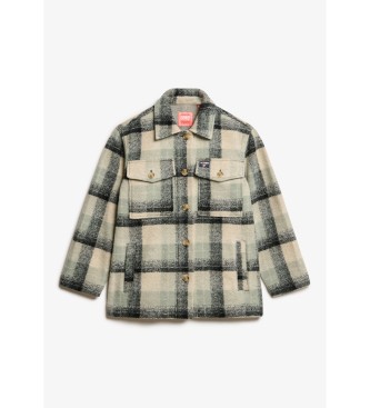 Superdry Chemise beige paisse non double