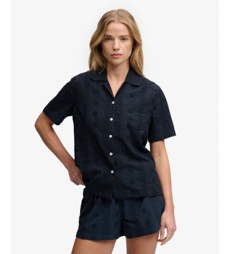 Superdry Chemise Heritage Broderie marine