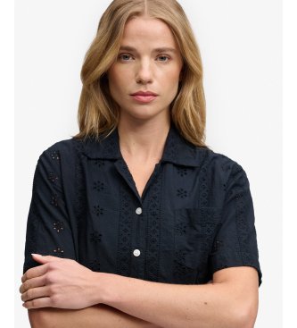 Superdry Chemise Heritage Broderie marine