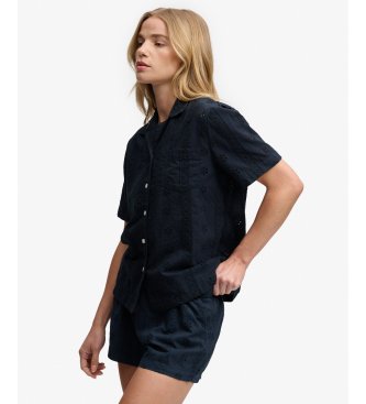 Superdry Chemise Heritage Broderie marine