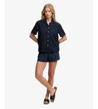 Superdry Chemise Heritage Broderie marine