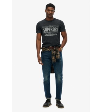 Superdry Heritage Brand T-shirt décontracté noir