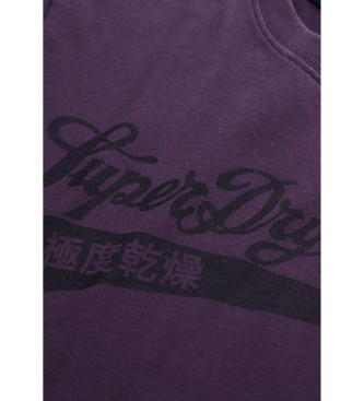 Superdry Heritage Brand Relaxed T-shirt lilac