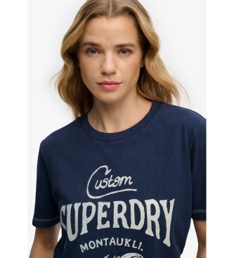 Superdry Camiseta Heritage Hamptons marino