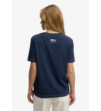 Superdry Camiseta Heritage Hamptons marino