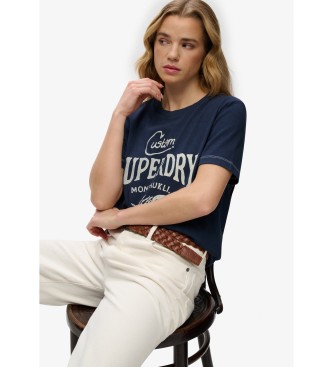 Superdry Camiseta Heritage Hamptons marino