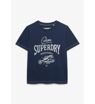 Superdry Camiseta Heritage Hamptons marino