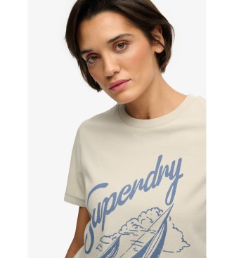 Superdry Camiseta Heritage Hamptons beige