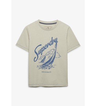 Superdry Camiseta Heritage Hamptons beige