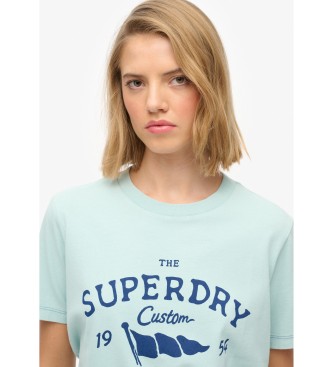 Superdry Camiseta Heritage Hamptons azul