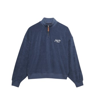 Superdry Sudadera Heritage Terry azul