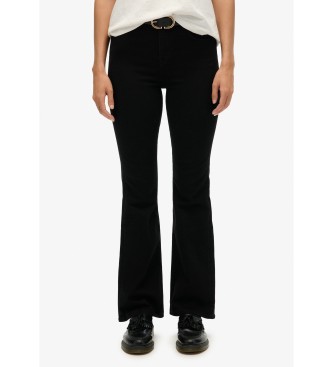 Superdry Jeans High Rise Flare czarny