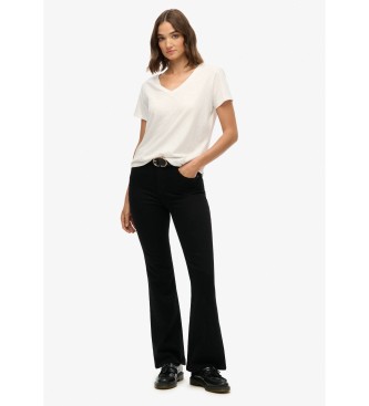 Superdry Jeans High Rise Flare czarny