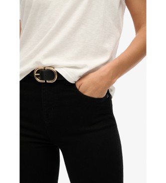 Superdry Jeans High Rise Flare czarny