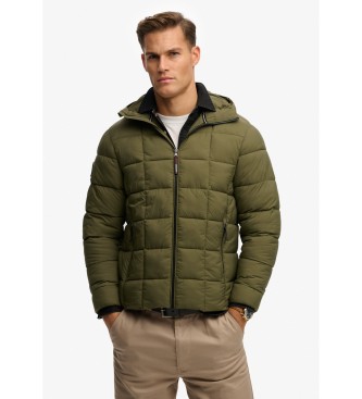 Superdry Veste verte Box Quilt Fuji Lite