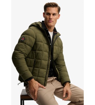 Superdry Veste verte Box Quilt Fuji Lite