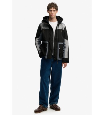 Superdry Block Windbreaker Jacket noir