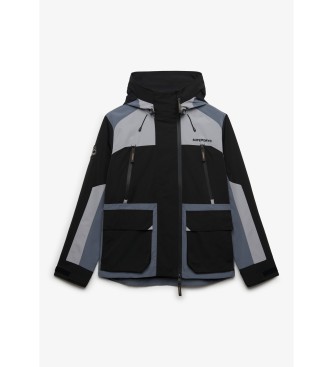 Superdry Block Windbreaker Jacket noir