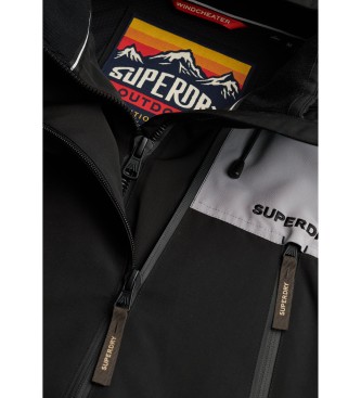 Superdry Block Windbreaker Jacket noir