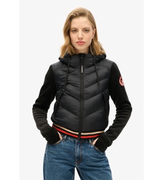 Superdry Cazadora bmber hbrida con capucha Storm Fuji  negro