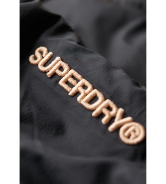 Superdry Casaco bomber com capuz Storm Fuji Hybrid  preto