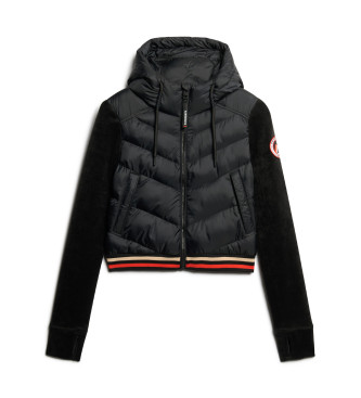 Superdry Giubbotto bomber ibrido con cappuccio Storm Fuji Nero