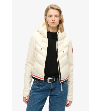 Superdry Casaco bomber com capuz Storm Fuji Hybrid  branco