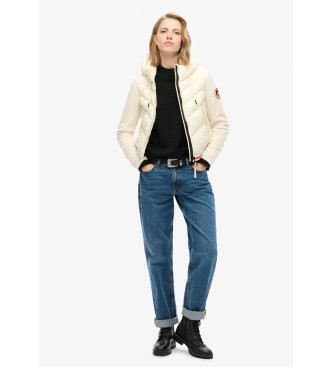 Superdry Casaco bomber com capuz Storm Fuji Hybrid  branco