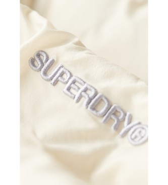 Superdry Storm Fuji Hybrid Hooded Bomber Jacket  blanc