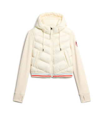 Superdry Casaco bomber com capuz Storm Fuji Hybrid  branco